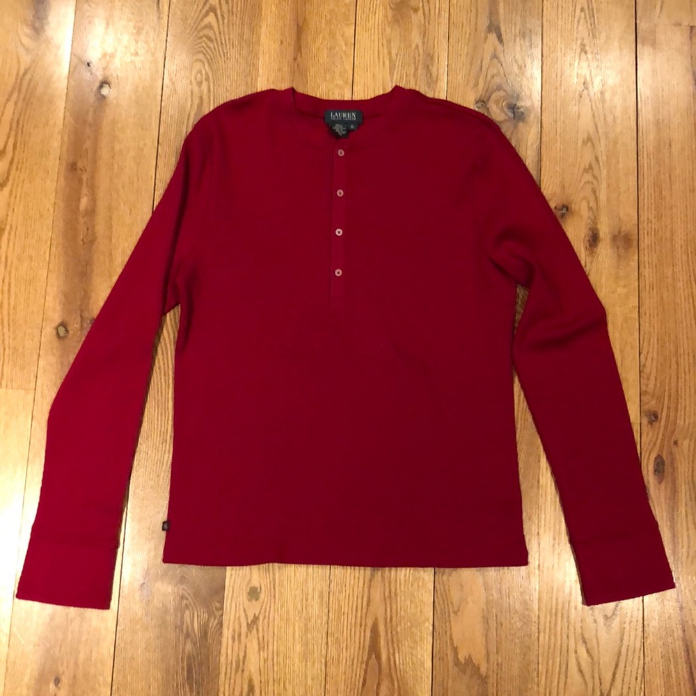 Ralph Lauren Red Long Sleeve Shirt - XL